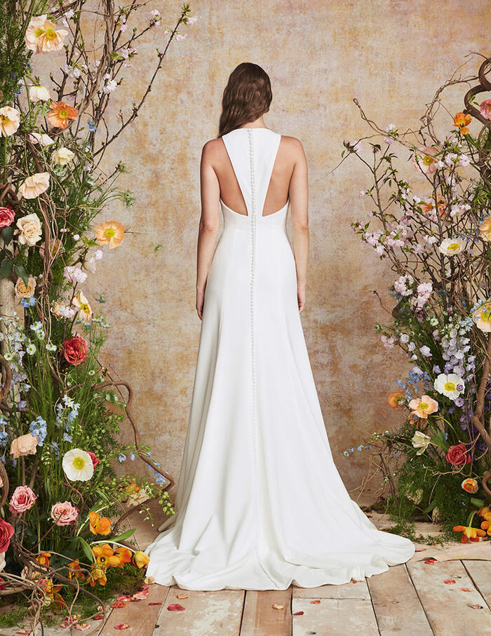 Theia Couture Mauve Wedding Dress